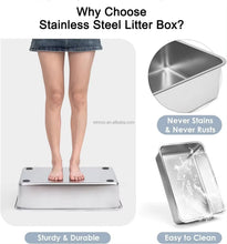 Load image into Gallery viewer, XL Stainless Steel Litter Box
