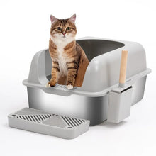 Load image into Gallery viewer, Uncovered Stainless Steel Litter Box