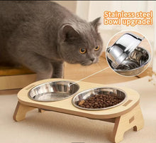 Load image into Gallery viewer, Elevated Pet Bowl- Angled