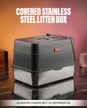 Load image into Gallery viewer, Stainless steel litter box
