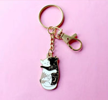 Load image into Gallery viewer, Hugging Cat Keychain
