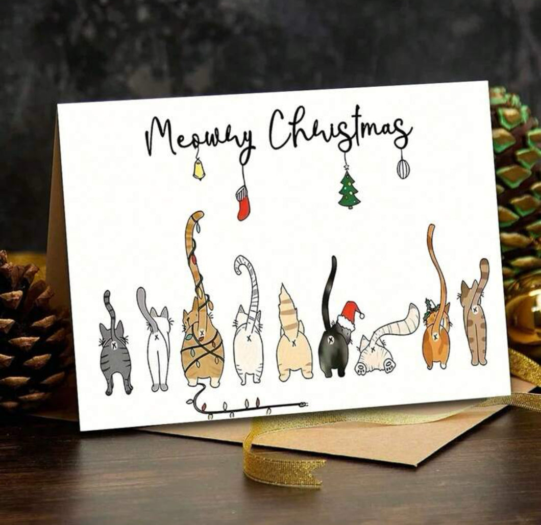 Christmas Cards- Cat themed