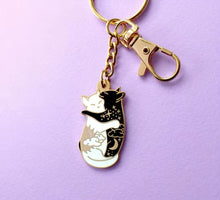 Load image into Gallery viewer, Hugging Cat Keychain
