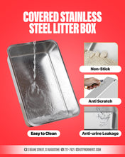 Load image into Gallery viewer, Stainless steel litter box
