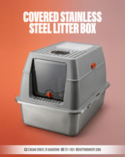 Load image into Gallery viewer, Stainless steel litter box
