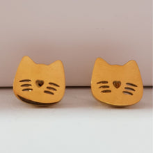 Load image into Gallery viewer, Cat Themed Stud Earrings.
