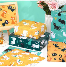 Load image into Gallery viewer, Cat Themed Gift Paper
