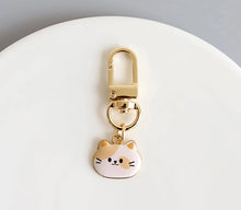 Load image into Gallery viewer, Cute Cat Face Keychain
