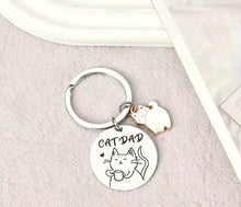Load image into Gallery viewer, Cat Dad Key Chain

