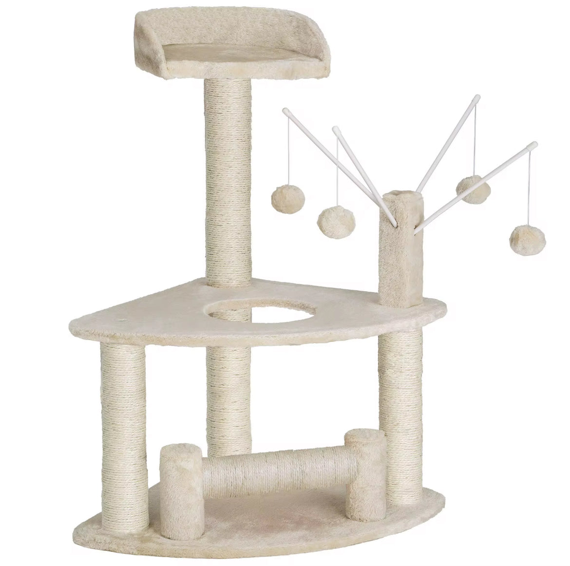 Cat Tree with balls – Kitty kornertt