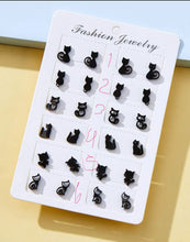 Load image into Gallery viewer, Cat Stud Earrings
