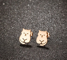 Load image into Gallery viewer, Dainty Cat Stud Earrings
