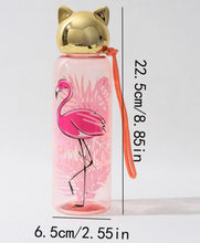 Load image into Gallery viewer, Flamingo Cat Bottle
