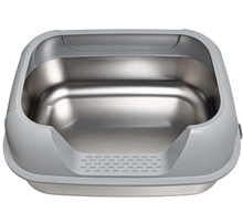 Load image into Gallery viewer, Uncovered Stainless Steel Litter Box
