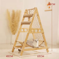 Wooden cat hammock