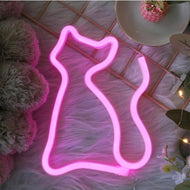 Neon Cat Light -Pink