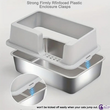 Load image into Gallery viewer, Uncovered Stainless Steel Litter Box
