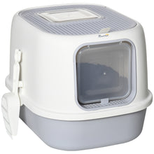 Load image into Gallery viewer, Covered Litter Box with Pull Out Tray
