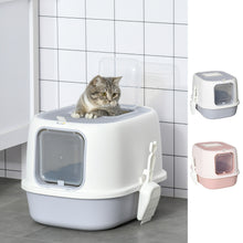 Load image into Gallery viewer, Covered Litter Box with Pull Out Tray
