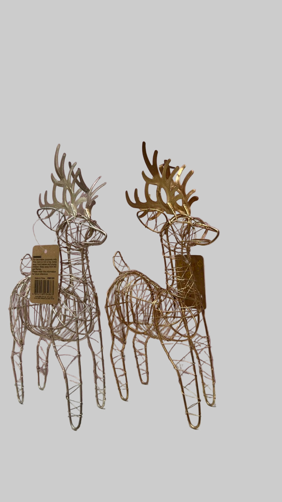Christmas wire standing reindeer