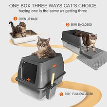 Load image into Gallery viewer, Stainless steel litter box
