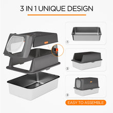 Load image into Gallery viewer, Stainless steel litter box

