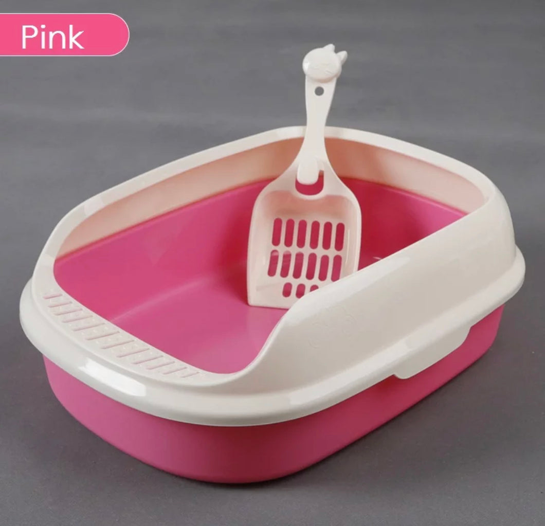 Uncovered Litter Box - Small Pink