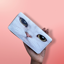 Load image into Gallery viewer, Kitty Wallet- White Cat
