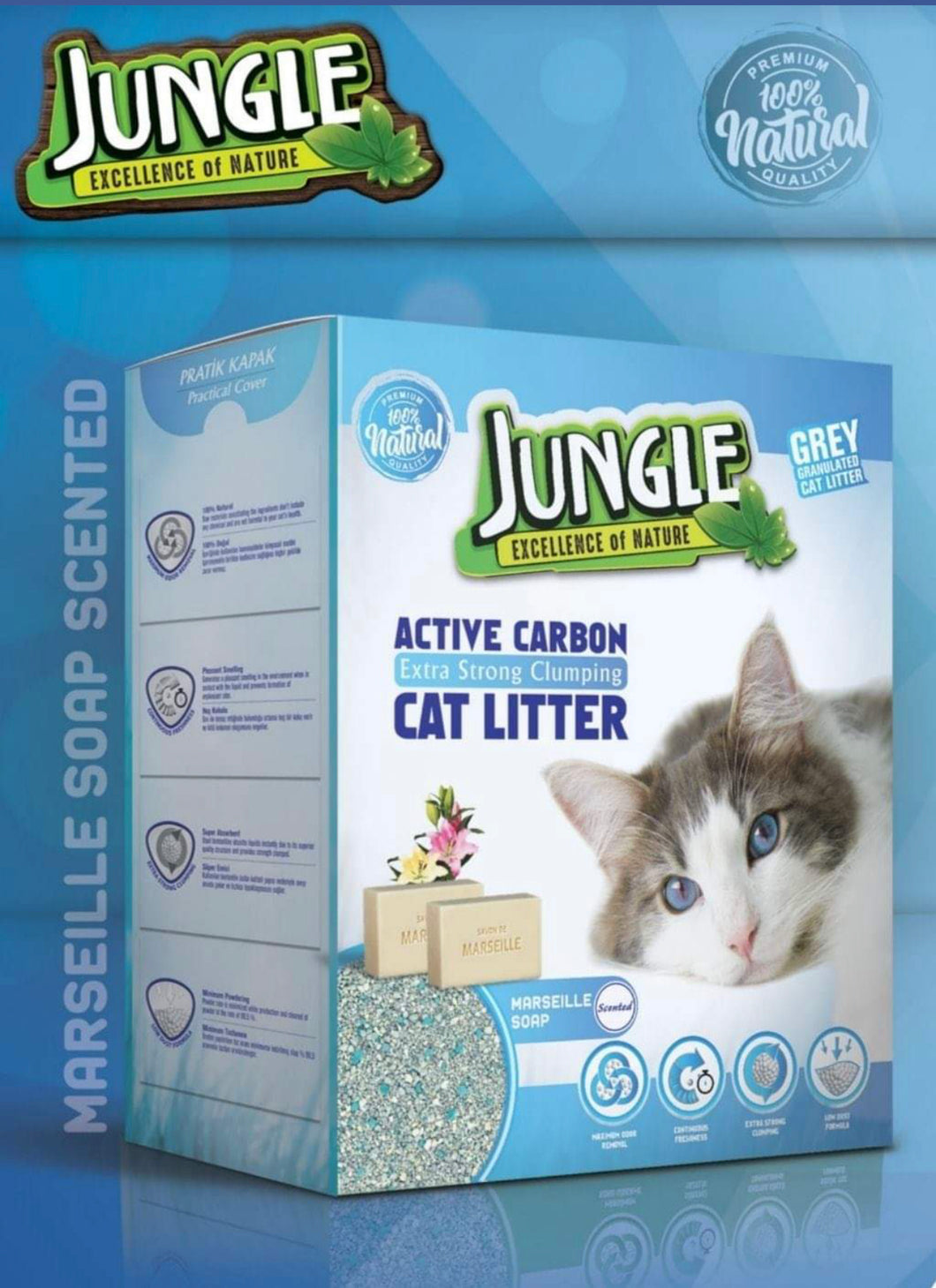 JUNGLE CAT LITTER -Blue Box