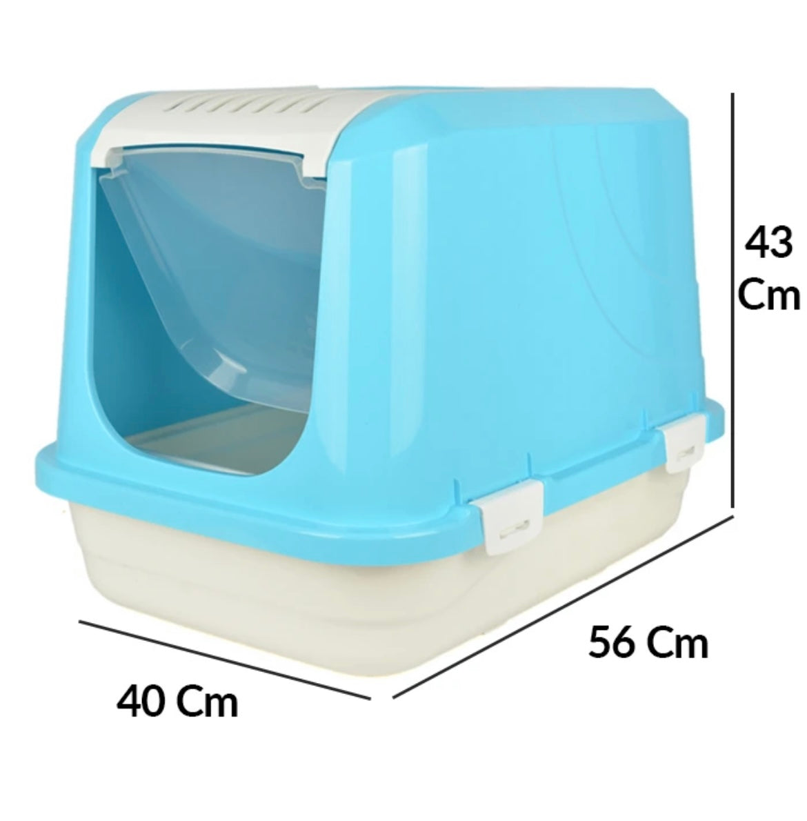 Covered Litter Box Medium Kitty kornertt