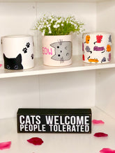 Load image into Gallery viewer, Kitty pot- black cat
